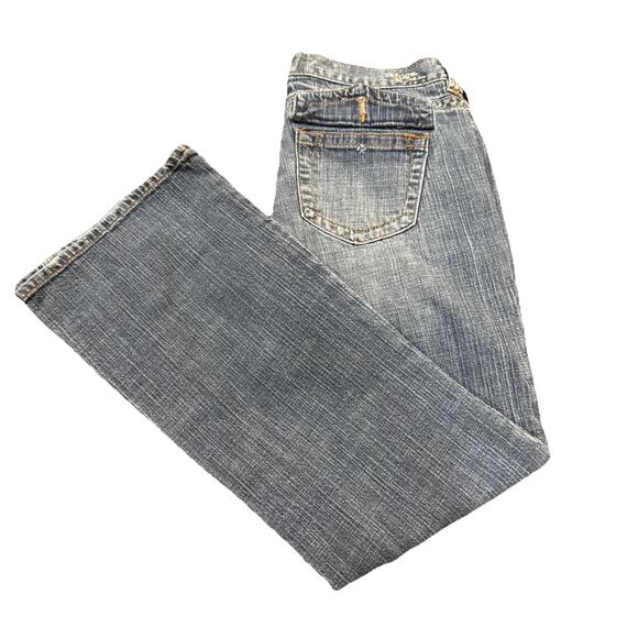 Refuge Jeans-Womens Bootcut Flare Stretch-Blue Medium Wash-Size 13S - Picture 14 of 16